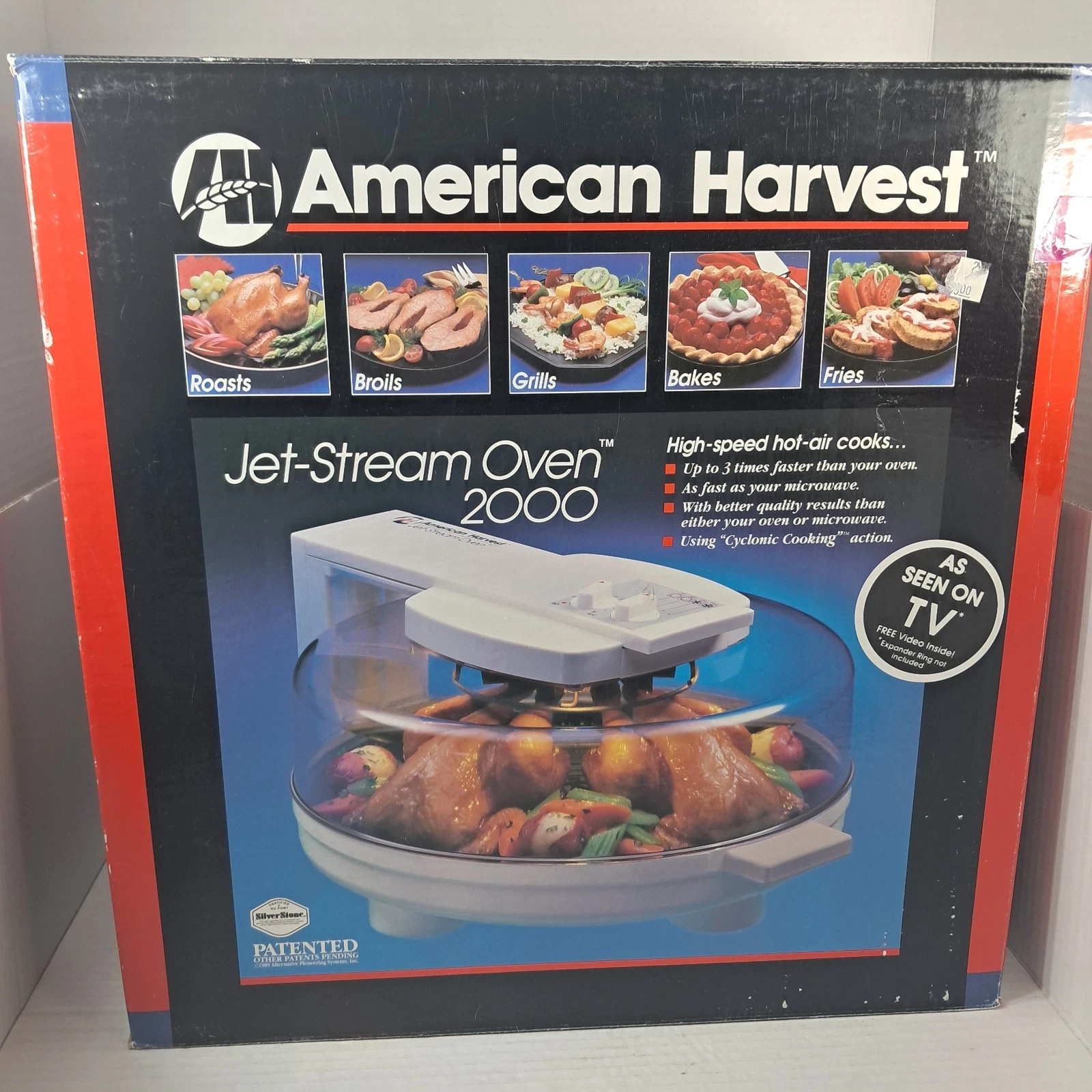American Harvest Jet-Stream Oven Air Fryer JS-2000 white 1992 vintage open box
Opens in a new window