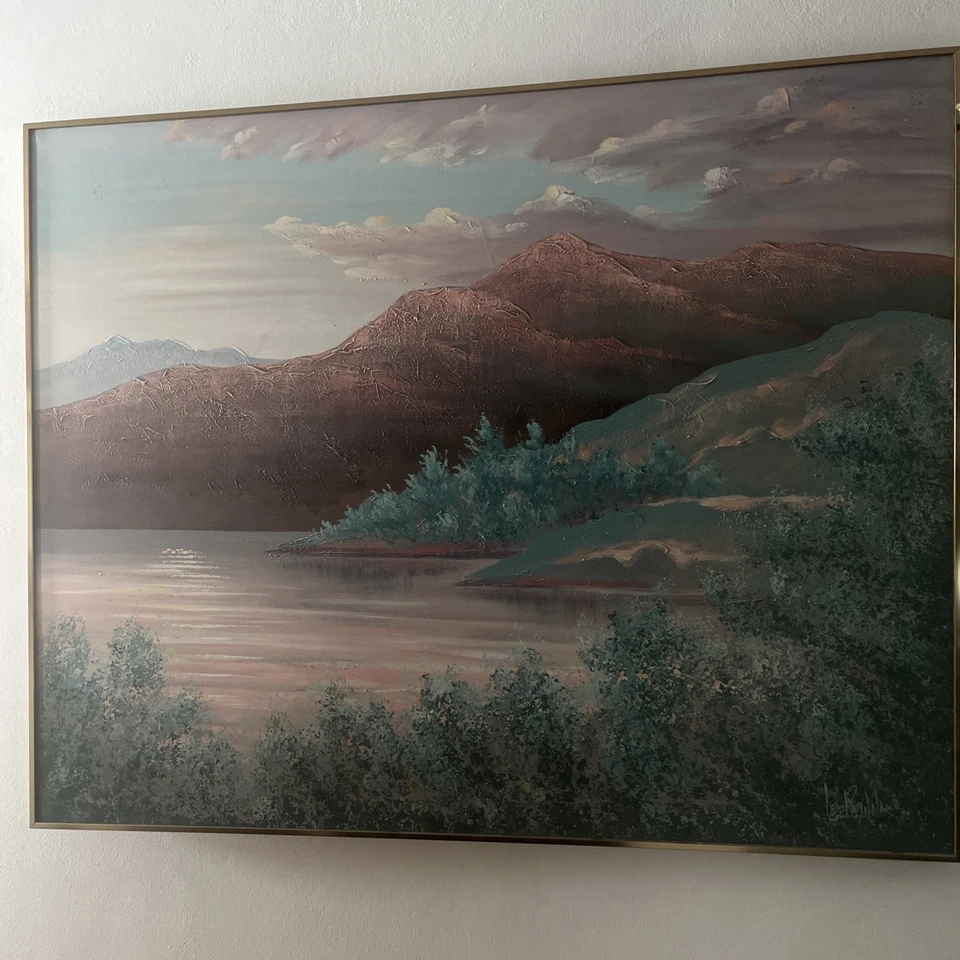 Lee Reynolds large, signed canvas painting - Image 2 of 4