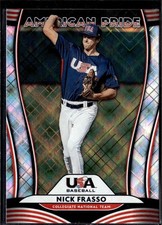 2020 Donruss #AP22 Nick Frasso / Stephen Strasburg American Pride Diamond