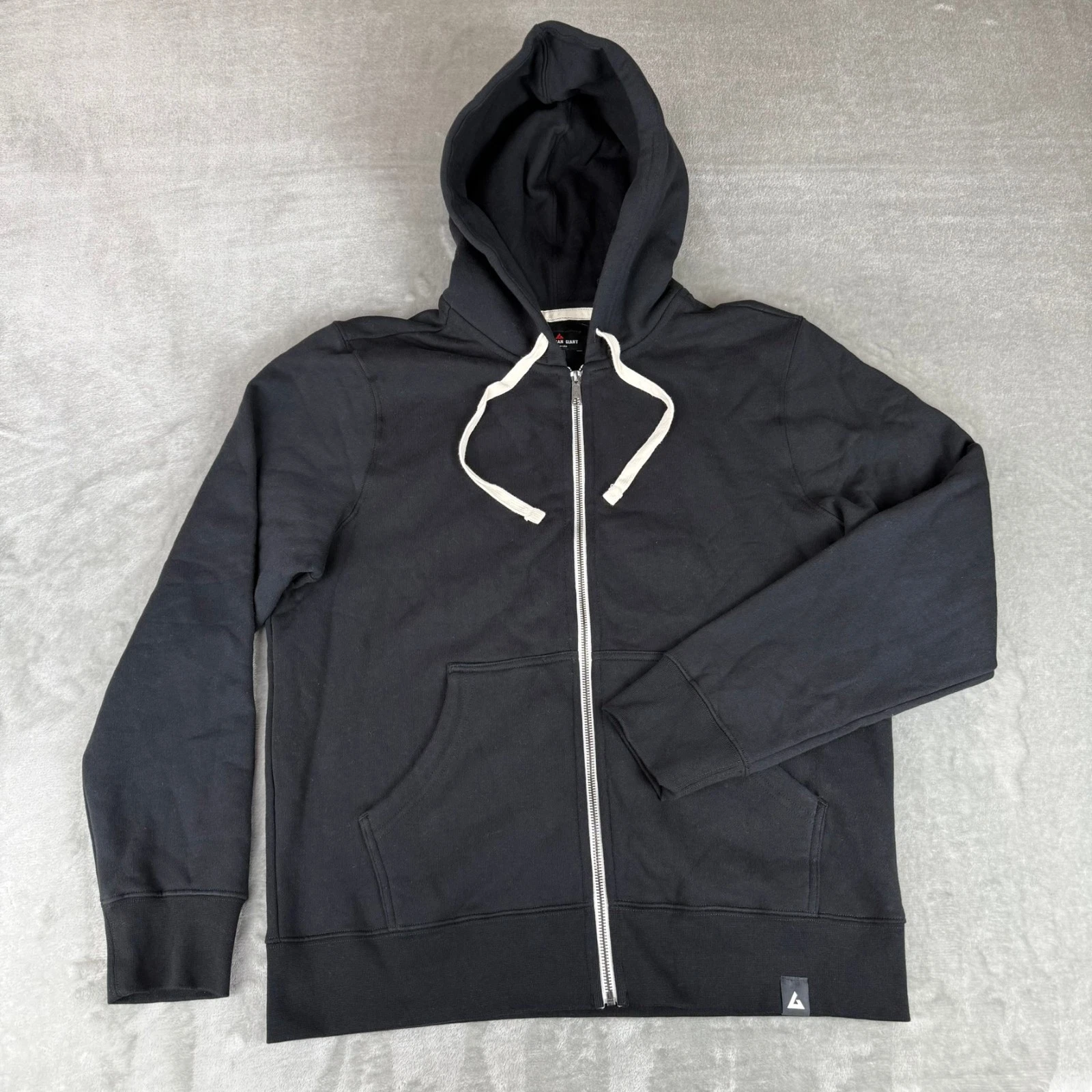 American Giant Midweight Full Zip Hoodie Mens Large Black Fleece $135 USA NWOT