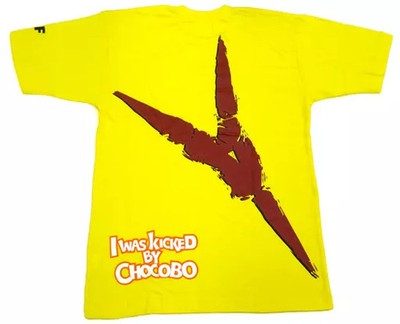 Coca Cola Final Fantasy T Shirt Chocobo Footprint Rare Campaign Item