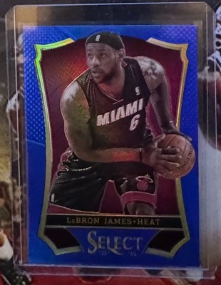 2013 PANINI SELECT BLUE PRIZM #24 LeBRON JAMES HEAT #23/49