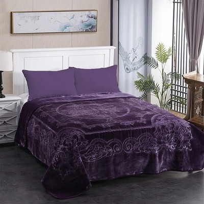 JML Fleece Blanket King Size - Heavy Korean Mink 85 X 95 Inches, 9 Lbs, Singl...