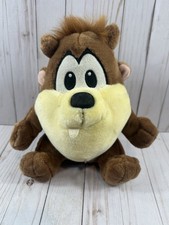 Vintage Looney Tunes Baby Taz Tasmanian Devil Plush 10" Warner BROS Store 1996