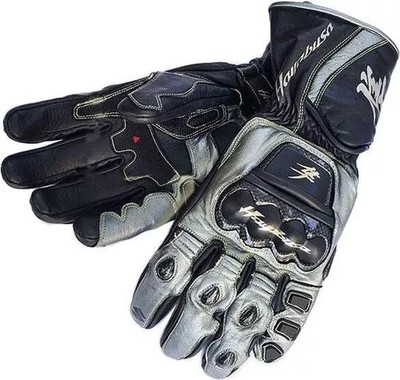 SUZUKI HAYABUSA Herren Rennen Motorrad Leder Handschuhe Biker Lederhandschuhe