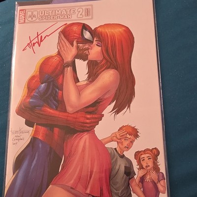 Marvel Ultimate Spider-Man #2 Variant Cover  Signed Tyler Kirkham