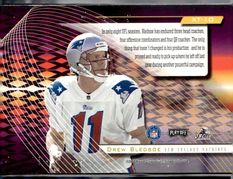 2000 Absolute Football Drew Bledsoe Extreme Team Foil #XT-10 - Image 2 of 2