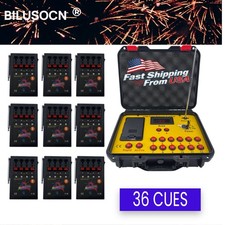 BILUSOCN 36 Cues Fireworks Firing System Wireless Remote Pyrotechnic 
