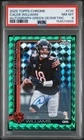 2025 TOPPS CHROME AUTO GREEN GEOMETRIC #CW CALEB WILLIAMS 51/99 PSA 8