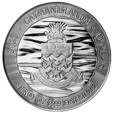 2025 LOGGERHEAD TURTLE 1 oz 9999 Fine Silver Coin Cayman Islands