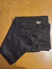 Cejon scarf Shawl made USA sheer fabric Black Vintage 6ftx17"