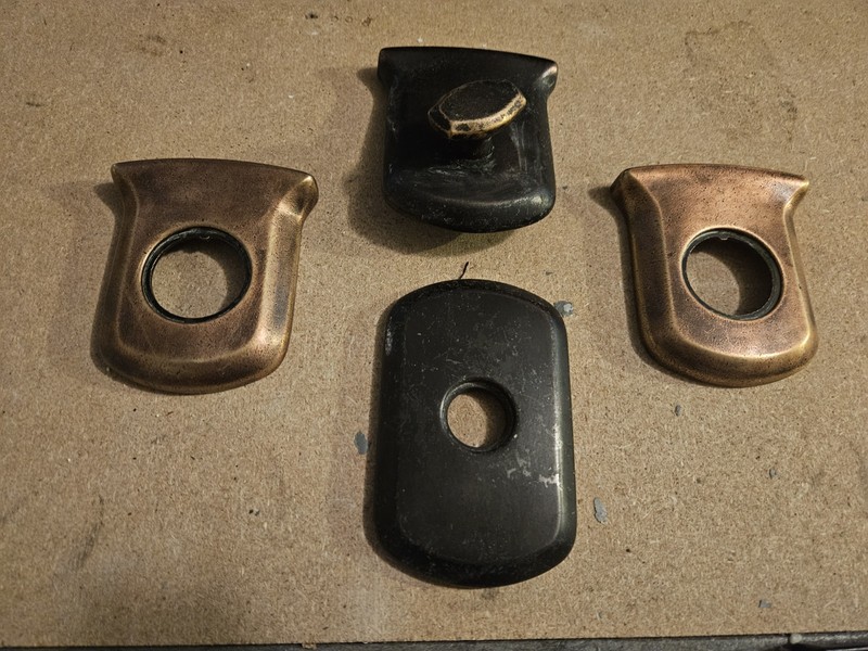LOT BRASS DOOR ESCUTCHEONS PLUS