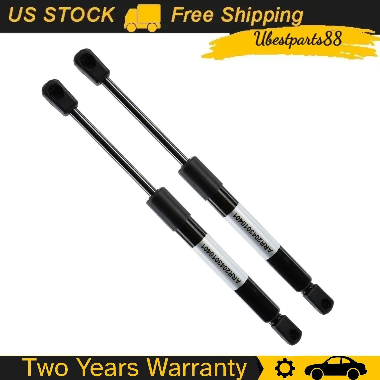 Pair Hood Lift Support Shock Struts Prop Arm Rod For Chevy Camaro 2010-2015