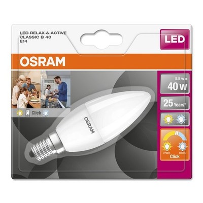 Osram LED Kerze 5W = 40W E14 matt Relax & Active warm kaltweiß per Lichtschalte