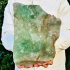 8.76LB Natural Large Particle Cubic Fluorite Crystal Specimen — photo 5