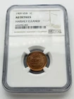1909-P VDB Lincoln Wheat Cent Penny  1C NGC AU Details (Cleaned) - BM1
