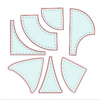7-Teiliges Quilt-Lineal-Set FüR Tischfahnen, Patchwork-Lineal, Quilt-Werkze7852