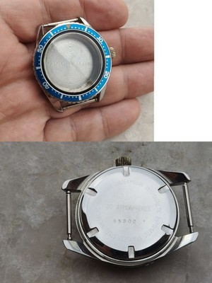 60s ORIGINAL AUTOMATIC DIVER 20ATM WATCH CASE UHRENGEHÄUSE STEEL 36,5mm