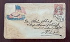 c1860's Civil War Patriotic Cover Philadelphia FLAG our country