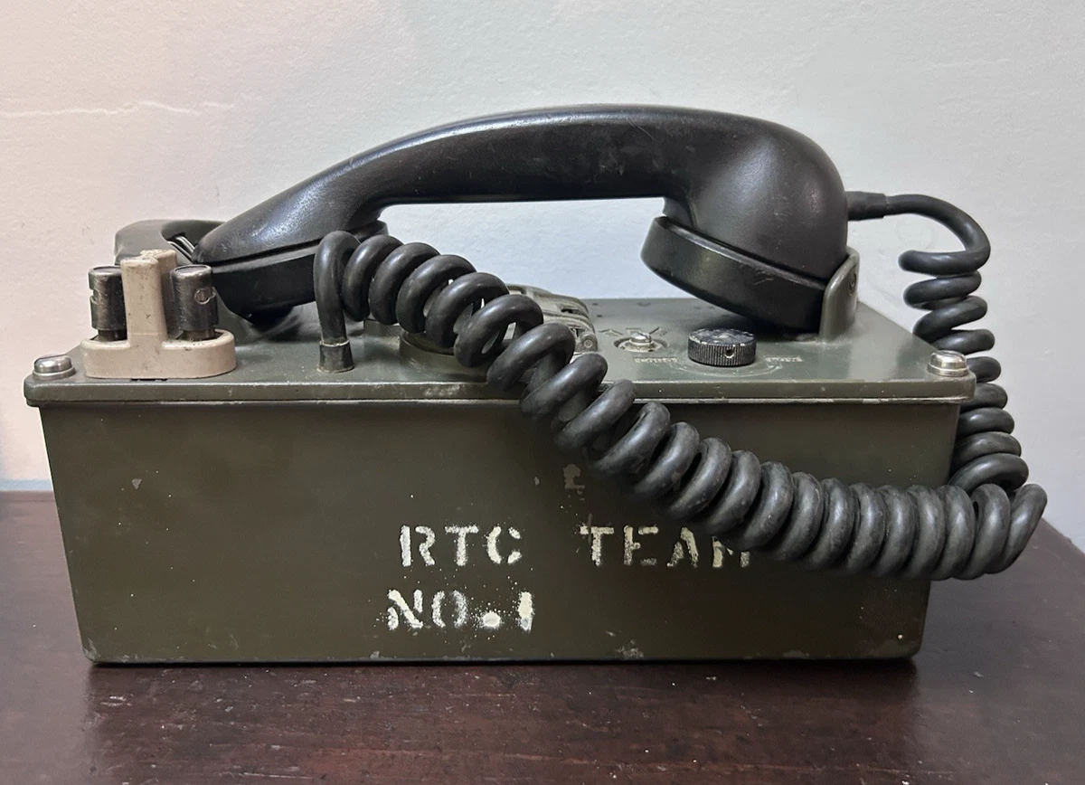 Field Telephone Indiana Original WWII US Field Gear & Equipment