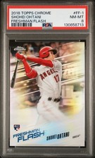 2018 TOPPS CHROME FRESHMAN FLASH #FF-1 SHOHEI OHTANI PSA 8