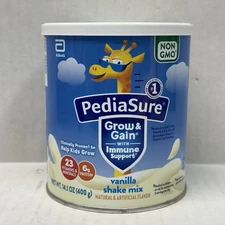 BRAND NEW - 14.1 oz Can - 1 PediaSure Grow & Gain Shake Mix Powder - Vanilla