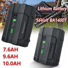 1~2X 6.0/7.5Ah For EGO Power+BA1400 BA2800T 56V Li-ion Battery BA4200 BA2800 NEW
