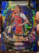 2025 Panini Prizm WNBA Sonia Citron RC Blue Pulsar Kaleidoscopic #/199 Mystics