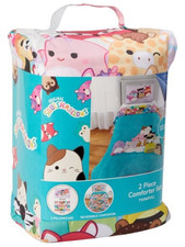 Squishmallows Kids 2pc Reversible Twin/Full Comforter Set-W24248997679