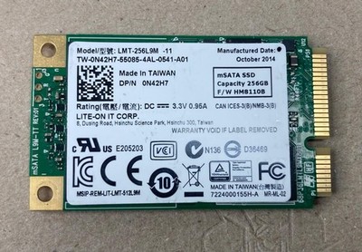 Dell Lite-on IT 256GB mSATA SSD SATA III Festplatte 6G 1,8'' LMT-256L9M-11 - TOP