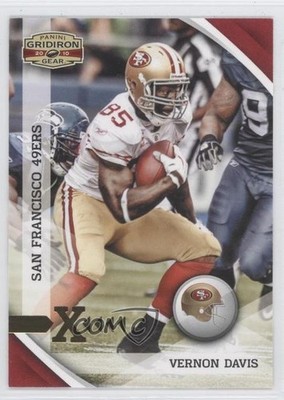 2010 Panini Gridiron Gear Gold X's 99/100 Vernon Davis #129 0j5