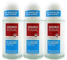 Hidrofugal CLASSIC Deodorant Roll On 3 x 50ml Non Alcohol Anti Perspirant Fragrance