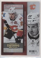 2013-14 Panini Playoff Contenders Gold 2/100 Curtis Glencross #89 a7t