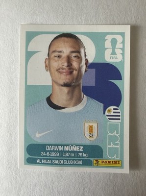 Panini FIFA World Cup 2026 Sticker Darwin Nunez Uruguay URU17