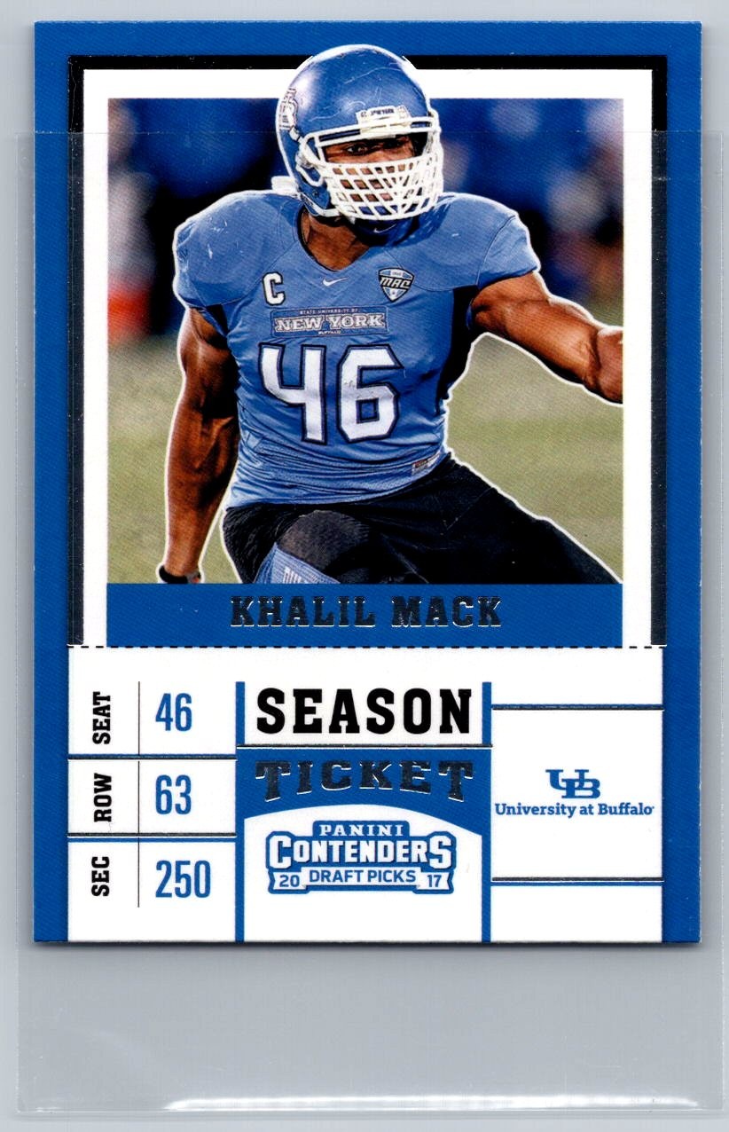 2017 Panini Contenders Draft Picks #58 Khalil Mack