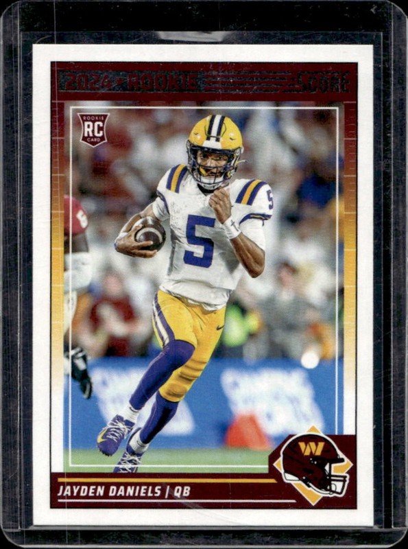 2024 Panini Score Jayden Daniels RC Rookie #302 Commanders