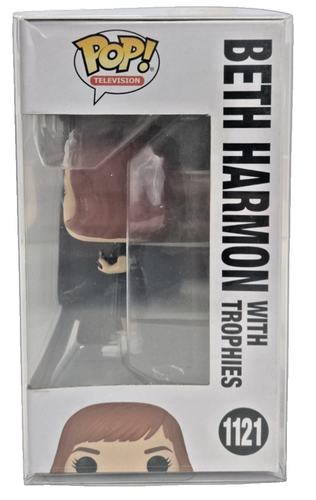 Funko Pop! Vinilo: Beth Harmon con trofeos #1121 con funda protectora - Imagen 8 de 9