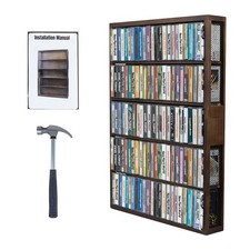Wooden Cassette Tape storage Rack,Large Storage,Hold up to 115 cassette tapes...