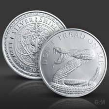 1 oz Don’t Tread On Me BU Silver Round 2026 96.80 per troy oz