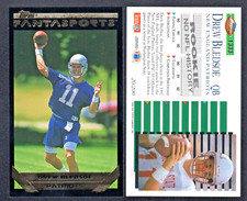 Drew Bledsoe Patriots Rookie 1993 Topps Fantasports Fantasy Football Card Nr-Mt. rookie card picture
