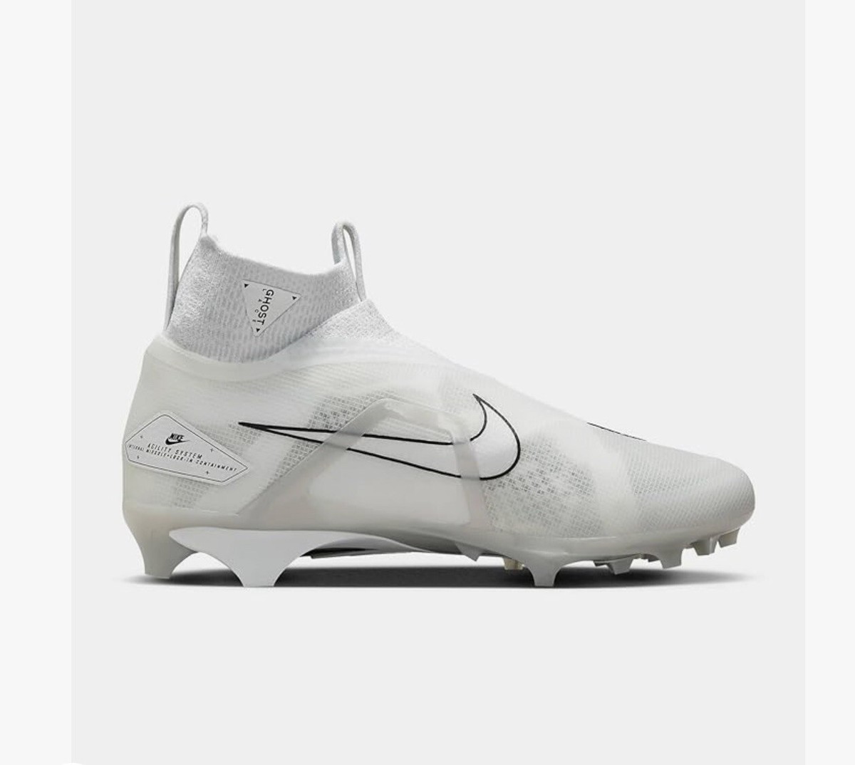 Nike Alpha Menace Elite 3 Pure Platinum Football Cleats CT6648-109 Men’s Size 14 Nike Alpha Menace Elite 3 Football Cleats Pure Platinum  main image 3