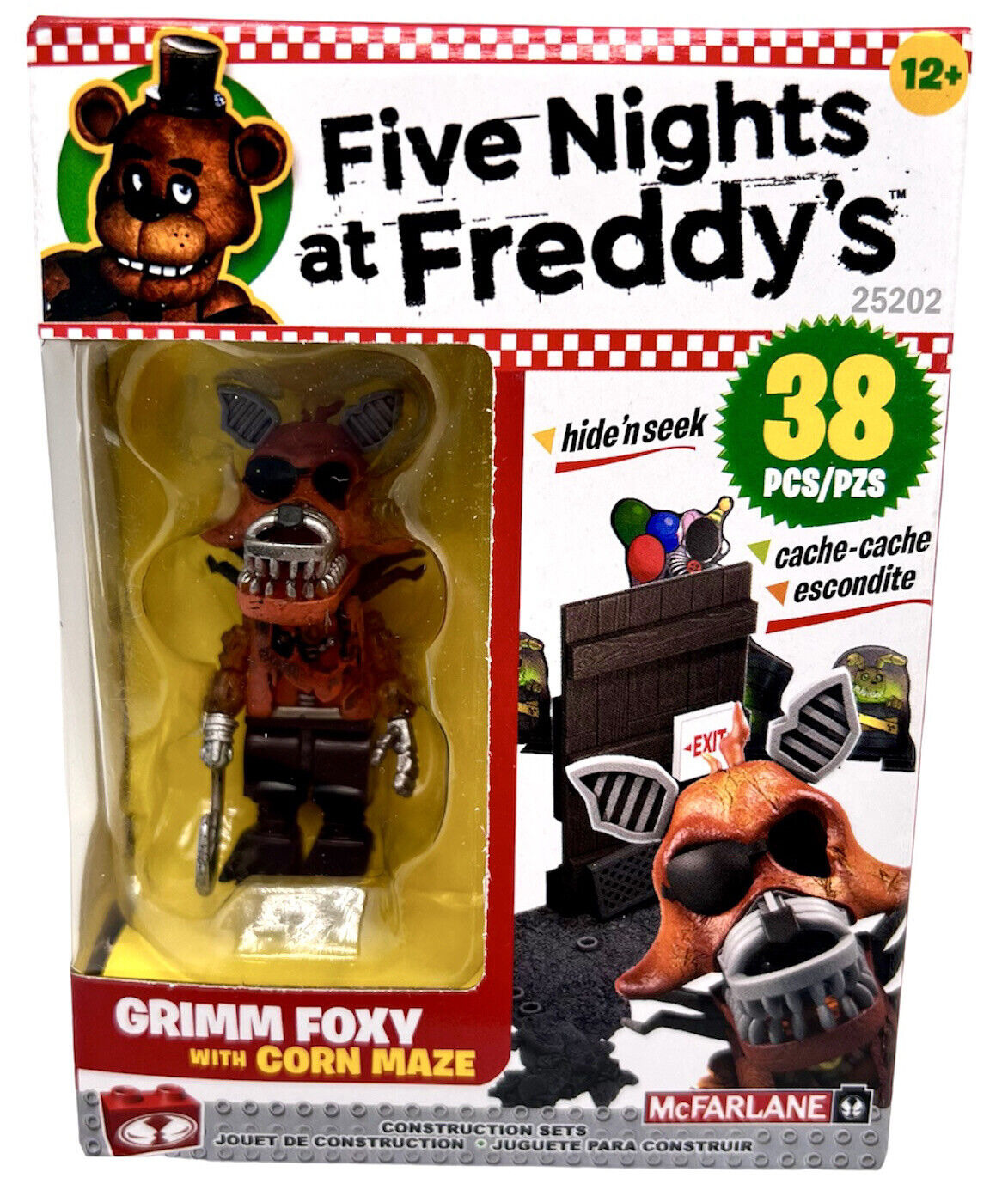 Five Nights at Freddy's Grimm Foxy Corn Maze 25202 FNAF 38 Pcs McFarlane  Set for sale online