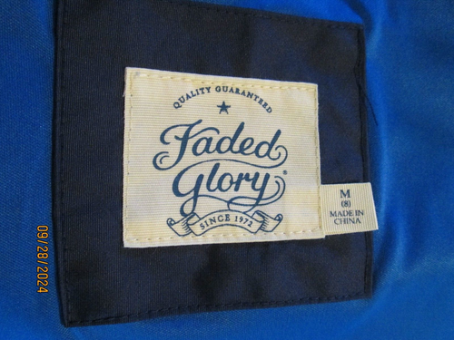 Faded Glory - Boys Kid Jacket - Youth M (8) - Blue, Zip, Hood, Pockets - Picture 7 of 9