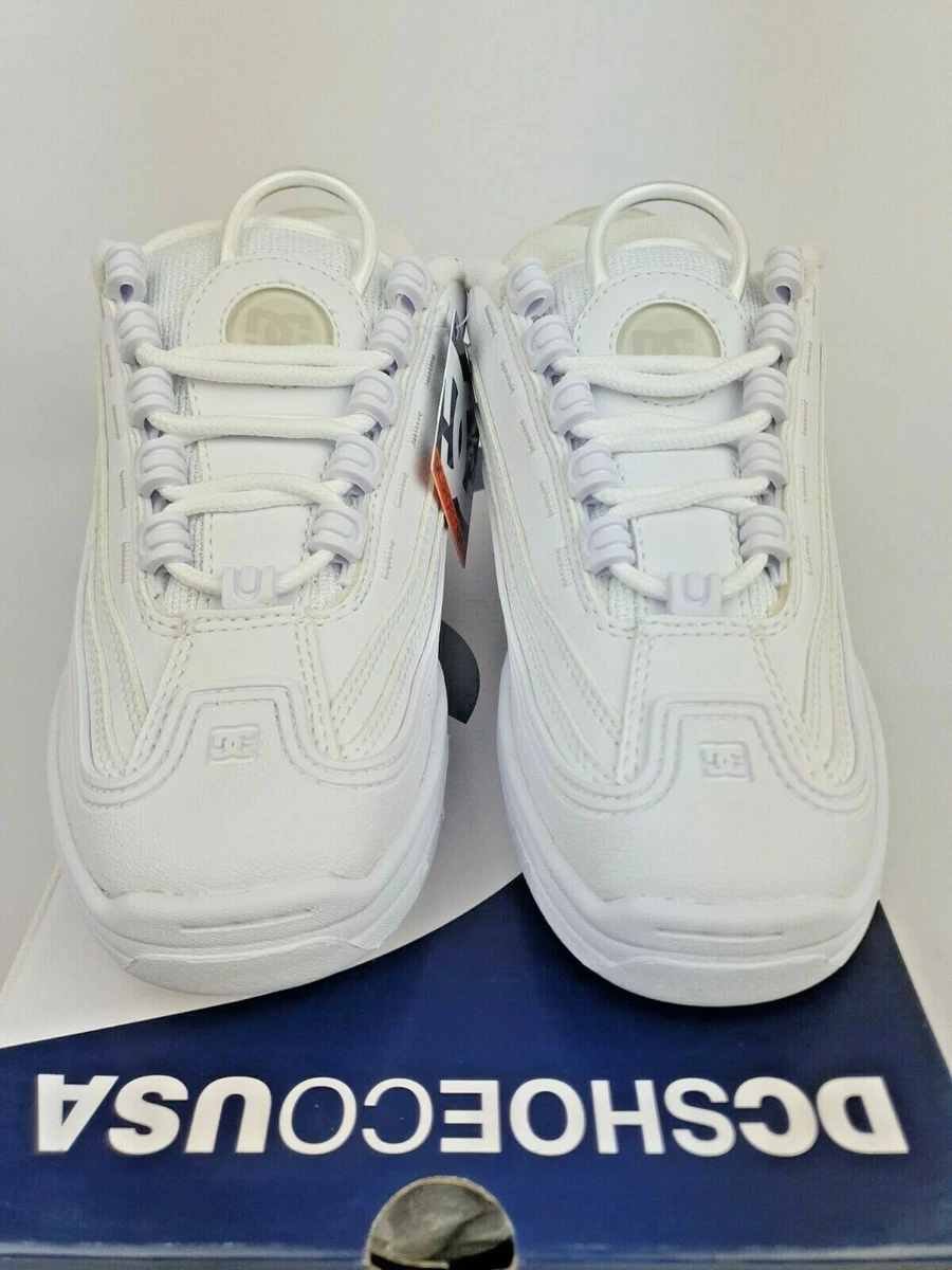 DC shoe CO USA Legacy OG “Triple White” Skate Shoe (4US) New