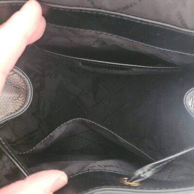 Michael Kors Ginger Flap Drawstring Backpack Medium Black | eBay display picture 1