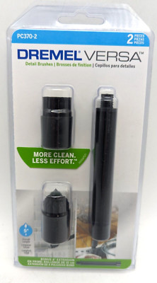 New Dremel Genuine Versa Power Detail Brushes Kit w/ Bonus 4'' Extension PC370-2