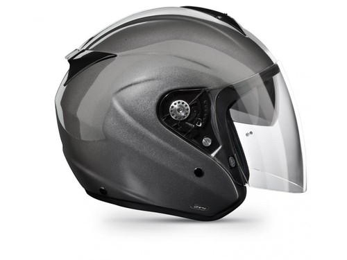 CASCO PREMIER FIBRA JET JT4 COLORE GRIGIO TITANIO LUCIDO Tg. XS | eBay