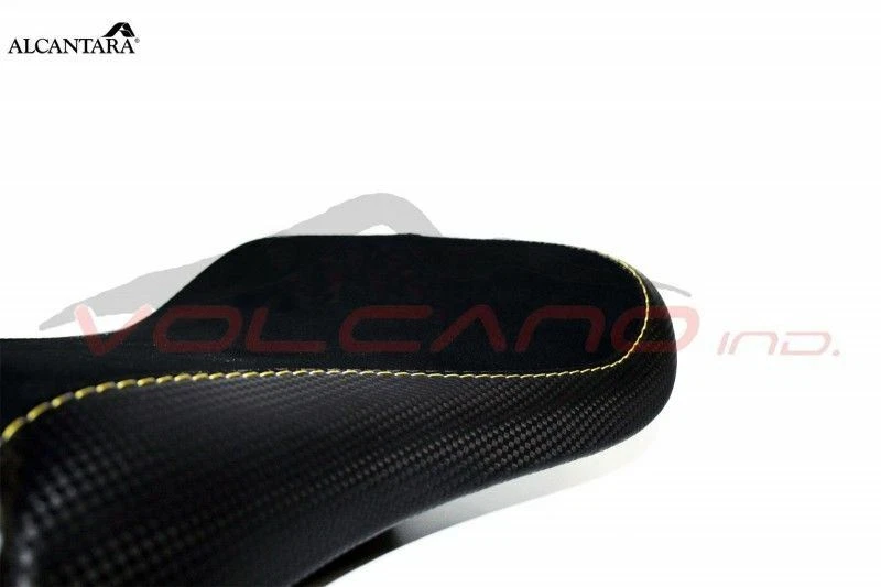 Cubierta de sillín Ducati 748 916 996 998 diseño Volcano Anti scivolo F+R Alcantara bl Foto 4 de 4