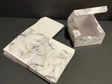 48Pcs Thank You Gift Boxes Party Favor Small Bags Treat Boxes Marbled 4x4x2