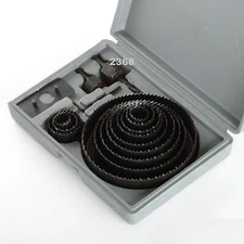 Hole Saw Set - 16 Pc Hole Saw Kit- 3/4" - 5"" - Includes Case - New 